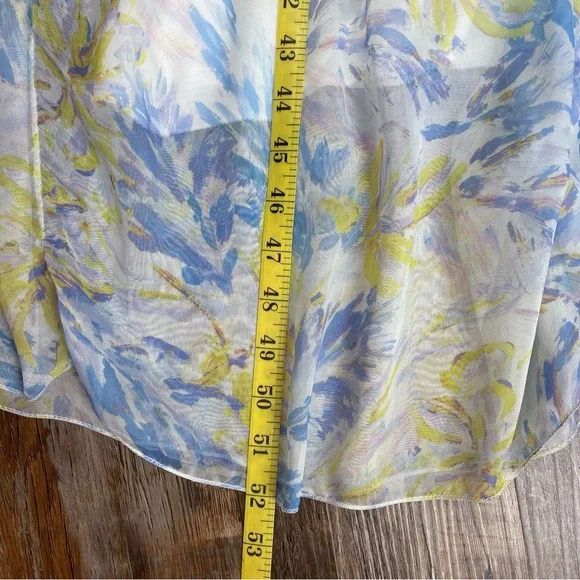 Elana Baldi Floral Spaghetti Strap Maxi Dress Size M-Made In Italy - Picture 7 of 7